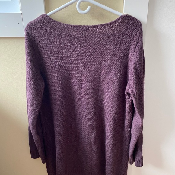 2/$24 Purple sweater tunic - Picture 3 of 4